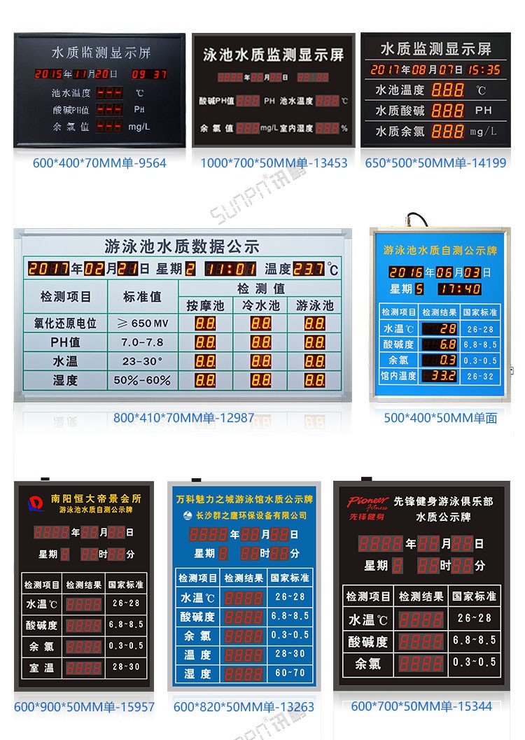 游泳池水質(zhì)公示牌設(shè)計(jì)