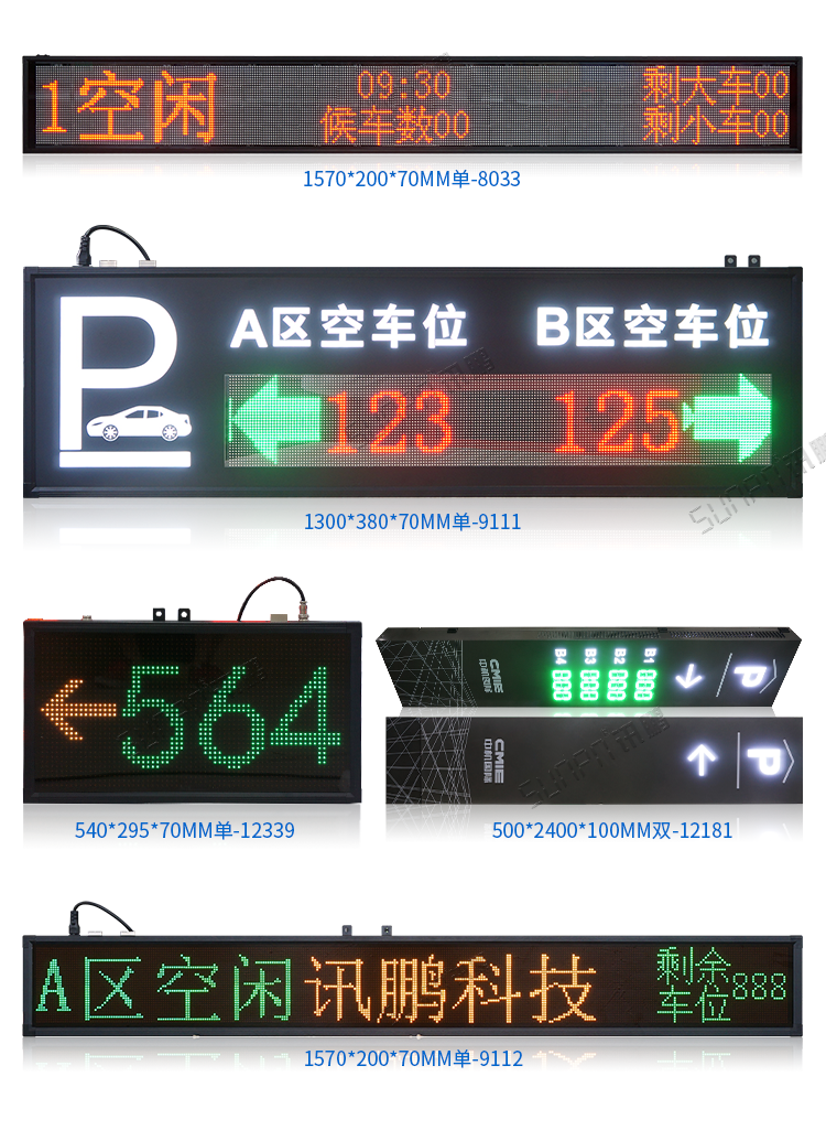 車位引導(dǎo)顯示屏 車位引導(dǎo)顯示屏