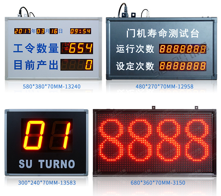 LED計數(shù)器看板案例參考 LED計數(shù)器看板案例參考
