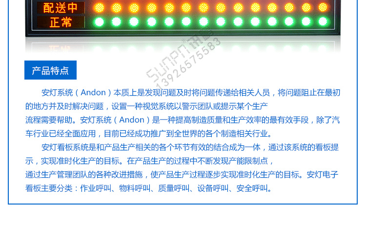 安燈系統(tǒng)電子看板產(chǎn)品介紹 安燈系統(tǒng)電子看板產(chǎn)品介紹