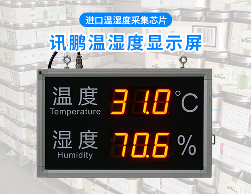 溫濕度LED數碼屏_LED溫濕度屏_溫濕度看板_訊鵬專業(yè)定制廠家