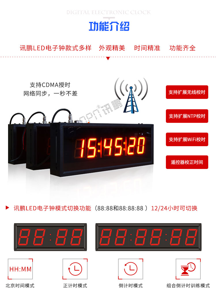 醫(yī)院LED電子鐘擴展功能 醫(yī)院LED電子鐘擴展功能