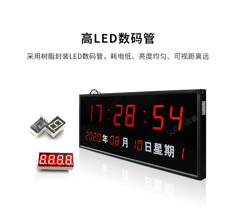 網(wǎng)絡(luò)同步時鐘系統(tǒng)-高LED數(shù)碼管