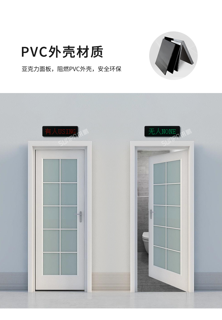 智能廁所狀態(tài)屏-PVC外殼材質(zhì) 智能廁所狀態(tài)屏-PVC外殼材質(zhì)