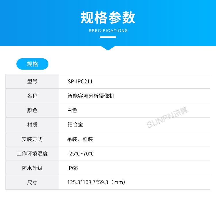 人流分析攝像頭-規(guī)格參數(shù) 人流分析攝像頭-規(guī)格參數(shù)
