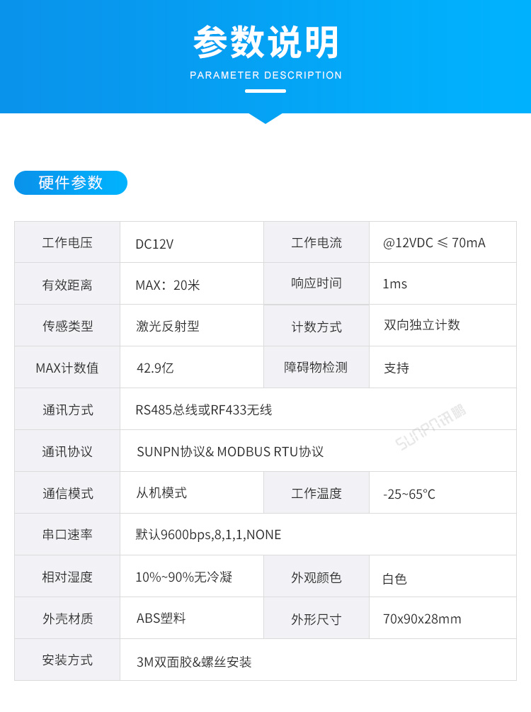 人流量計數(shù)器-產(chǎn)品參數(shù) 人流量計數(shù)器-產(chǎn)品參數(shù)