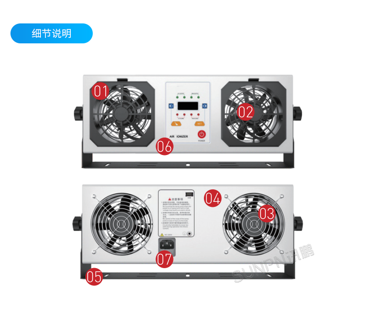 工業(yè)除靜電離子風(fēng)機-SP-40AR細(xì)節(jié)說明 工業(yè)除靜電離子風(fēng)機-SP-40AR細(xì)節(jié)說明
