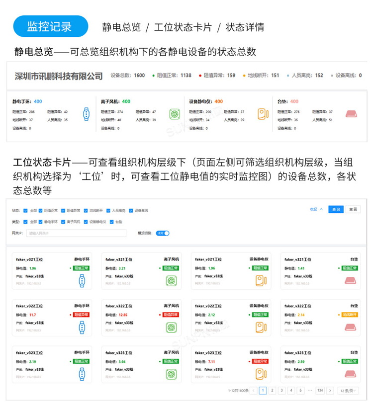 ESD防靜電監(jiān)控系統(tǒng)軟件介紹