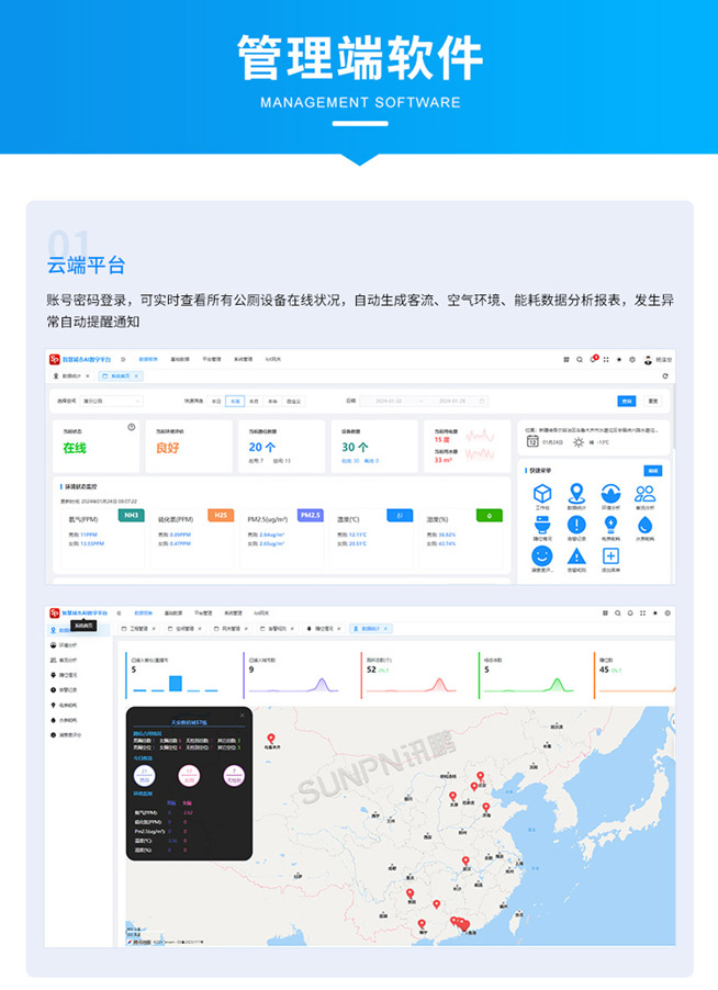智慧公廁管理系統(tǒng)-管理端軟件 智慧公廁管理系統(tǒng)-管理端軟件