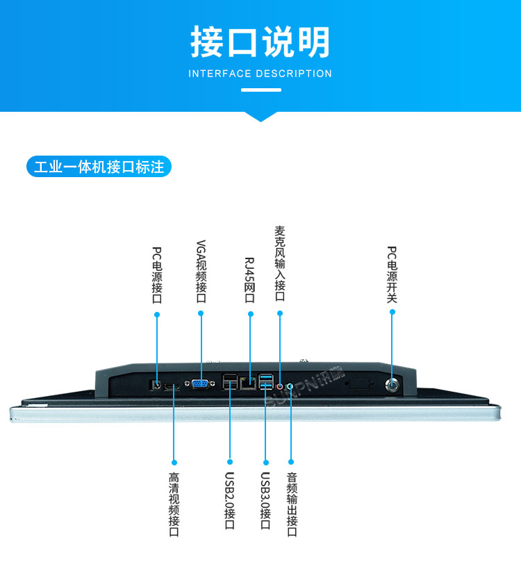 電容觸控一體機(jī)-接口說明