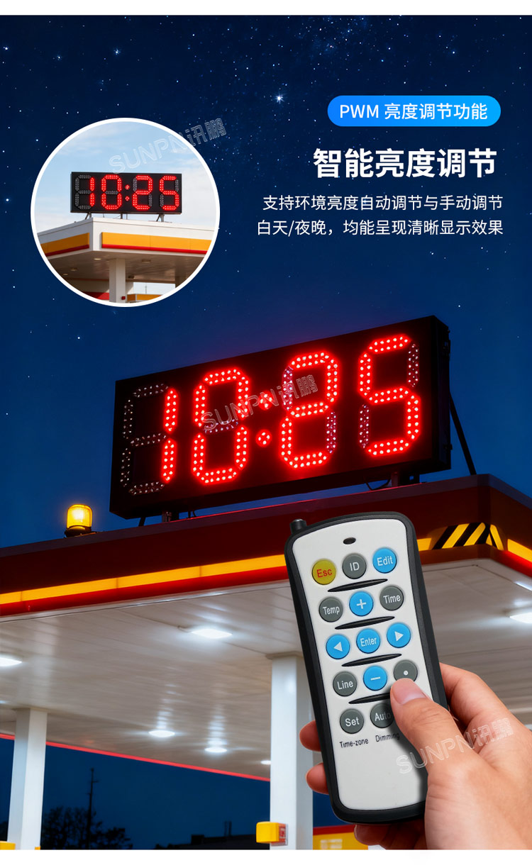戶外時(shí)鐘亮度可調(diào) 戶外時(shí)鐘亮度可調(diào)