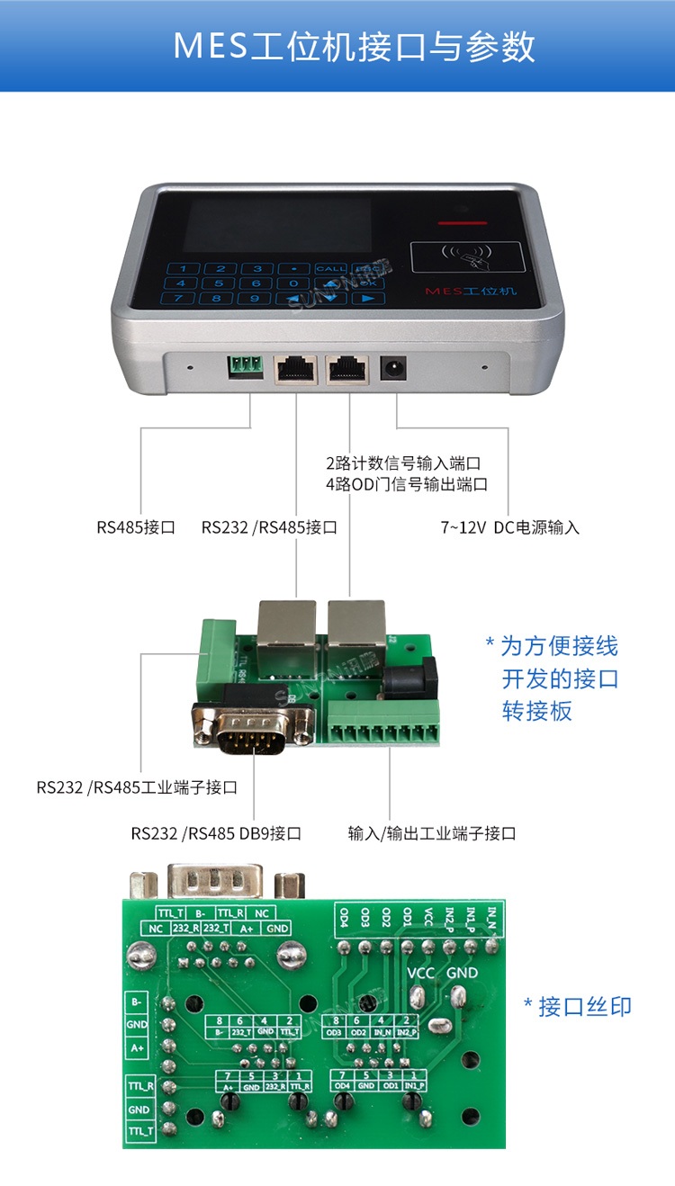 mes液晶工位終端接口與參數(shù)